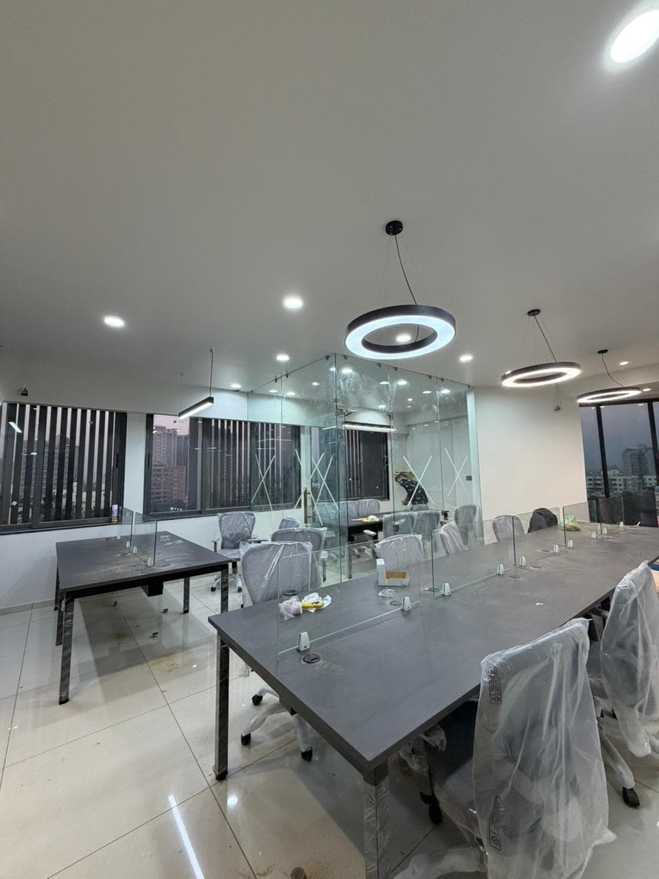Professional glass office partitions and cabin setup in Ahmedabad